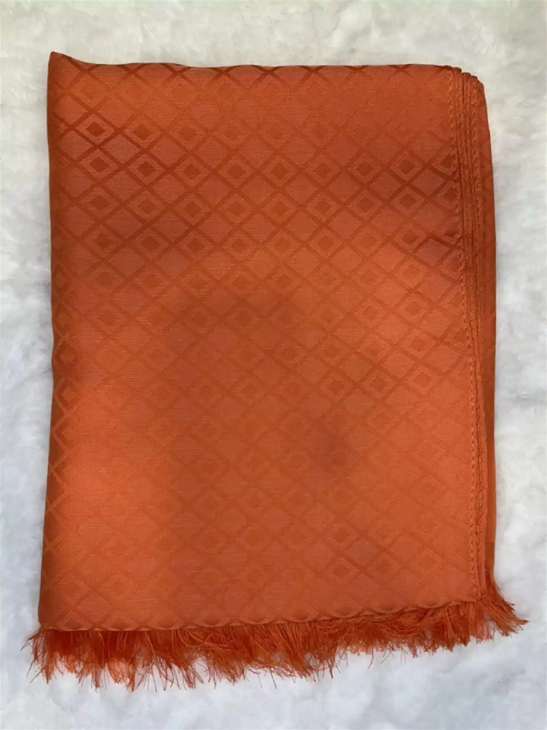 turuncu-kus-gozu-desen-pamuk-jakar-sal pamuk jakar şal